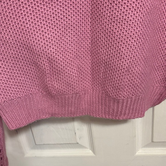 Charlotte Russe Dusty Rose Crew Neck Sweater - Picture 9 of 9